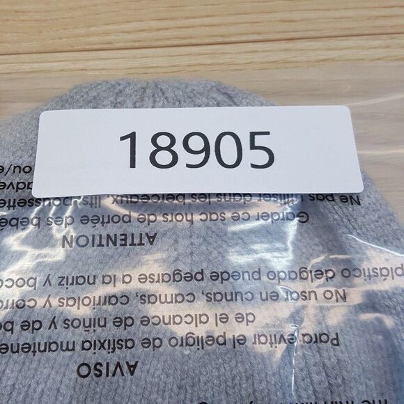 ALFANI Mens Beanie Hat Light Gray Stretch Knit Winter Casual $40 - Picture 3 of 3